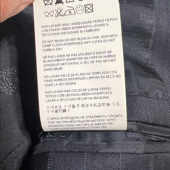 Versace Collection Men’s Pinstripe Wool Blazer Navy | EU 50 (≈ US 40R) - Picture 8 of 13